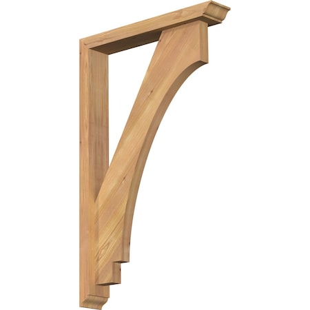 Ekena Millwork Imperial Traditional Smooth Bracket w/ Offset Brace, Western Red Cedar, 3 1/2"W x 20"D x 32"H BKT0402X20X32IMP01SWR